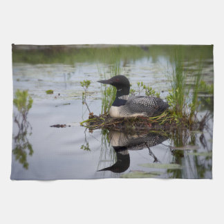 Nesting Loon kitchen towel