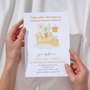 Nesting Party Baby Crib Baby Shower Invitation