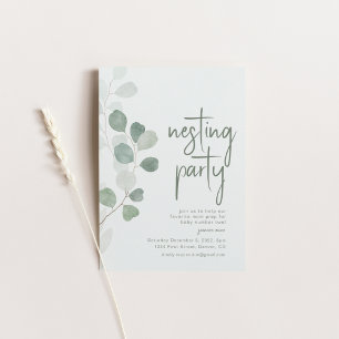 Nesting Party with Eucalyptus Invitation