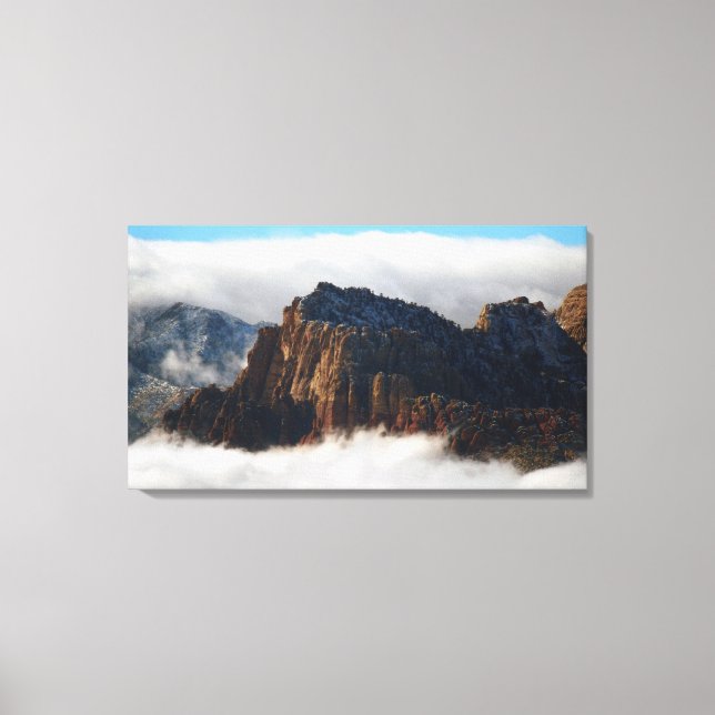 Nestled in the Clouds Wall Art Print on Canvas (Front)