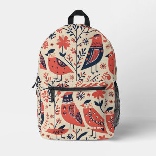 Nestled Nature Printed Backpack
