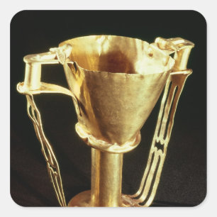 Nestor's cup, Mycenae, c.1550-1500 BC Square Sticker