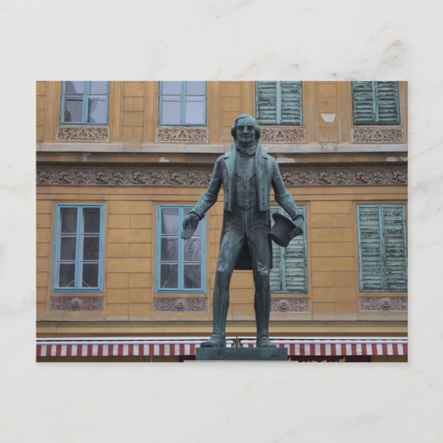 Nestroy Denkmal, Vienna Austria Postcard (Front)