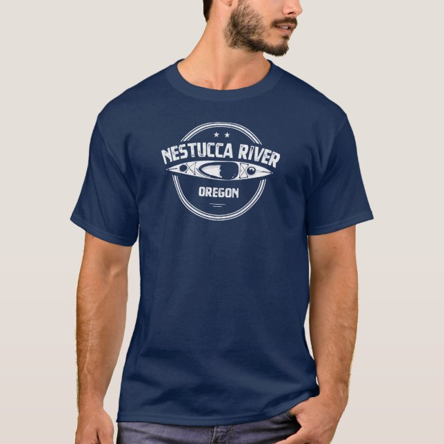 Nestucca River Oregon Kayaking T-Shirt (Front)