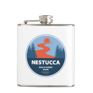 Nestucca Wild And Scenic River Hip Flask