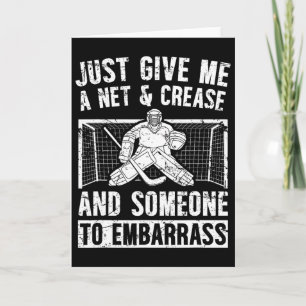 Net And Crease Ice Hockey Goalkeeper Ice Hockey Go Card