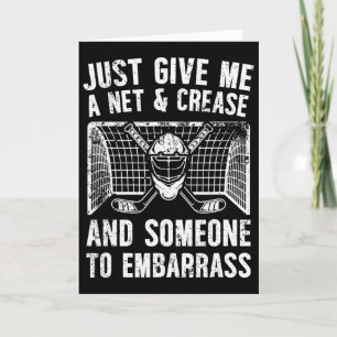 Net And Crease Ice Hockey Goalkeeper Ice Hockey Go Card