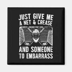 Net And Crease Ice Hockey Goalkeeper Ice Hockey Go Magnet