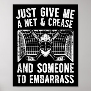 Net And Crease Ice Hockey Goalkeeper Ice Hockey Go Poster