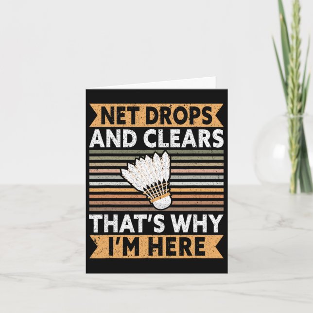 Net Drops And Clears That's Why I'm Here Funny Dmi Card (Front)