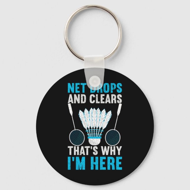 Net Drops And Clears That's Why I'm Here Funny Dmi Key Ring (Front)