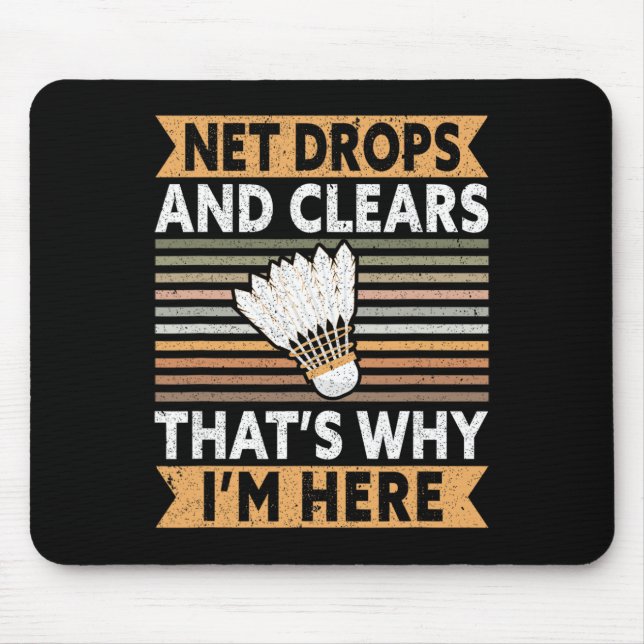 Net Drops And Clears That's Why I'm Here Funny Dmi Mouse Mat (Front)