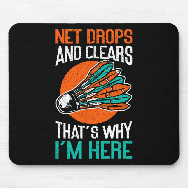 Net Drops And Clears That's Why I'm Here Funny Dmi Mouse Mat (Front)
