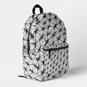 Net Geometry – Diamond Mesh Abstract Printed Backpack