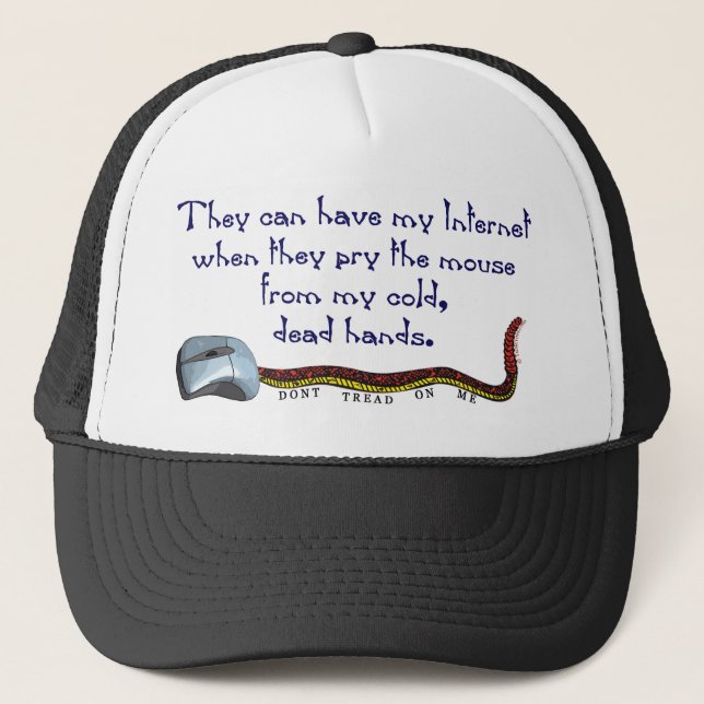 Net Neutrality - Pry My Mouse Trucker Hat (Front)
