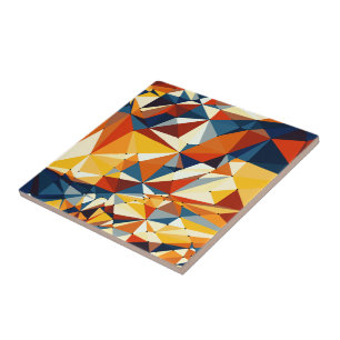 Net of multicolored triangles tile