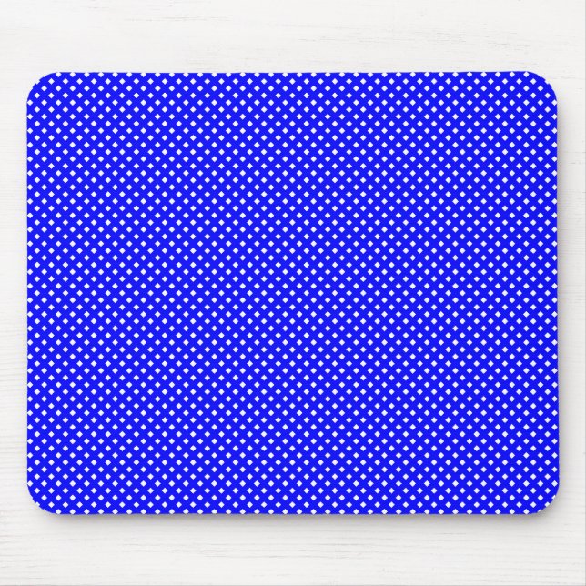 Net Pattern Blue with White Mouse Mat (Front)