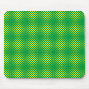 Net Pattern Green with Yellow Mouse Mat