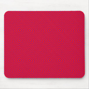 Net Pattern Red with Blue Mouse Mat