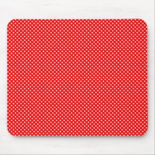 Net Pattern Red with White Mouse Mat