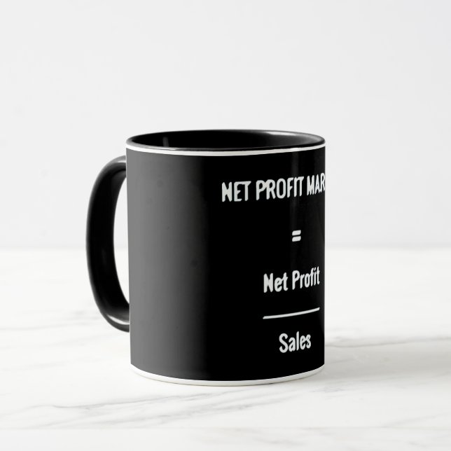 "Net Profit Margin" Mug (Front Left)