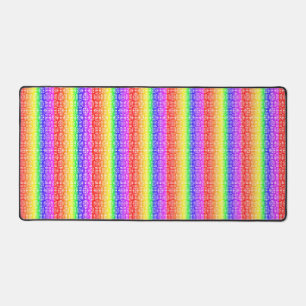 Net Style Design Rainbow Flag Colours Gay GLBTQ Desk Mat
