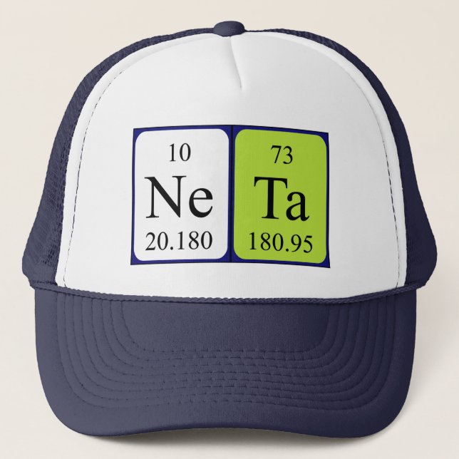 Neta periodic table name hat (Front)