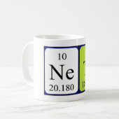 Neta periodic table name mug (Front Left)
