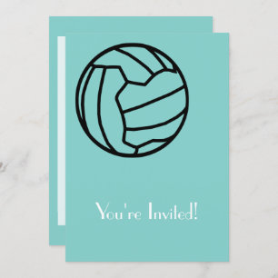 Netball Ball Themed Invitation