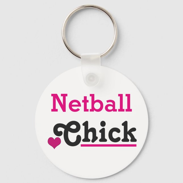 Netball Chick Key Ring (Front)