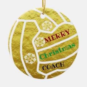 Netball Christmas Ceramic Tree Decoration