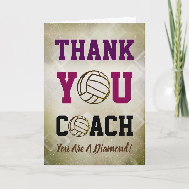 Netball Coach Thank You Card (Front)