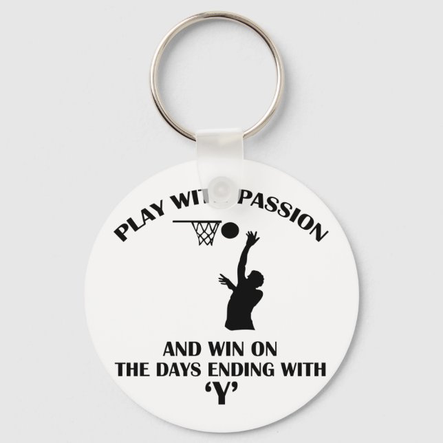 netball design key ring (Front)