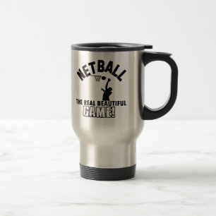 netball design travel mug