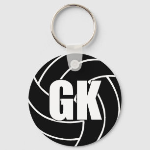 Netball Goal Keeper GK Key Ring
