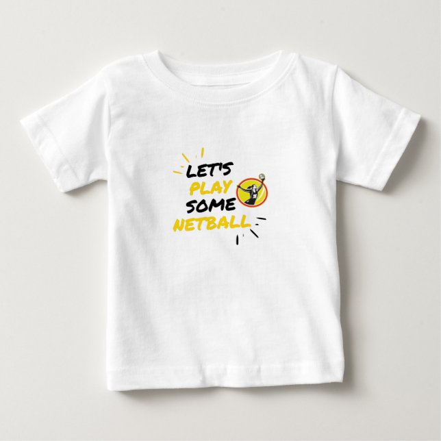 Netball player baby T-Shirt (Front)