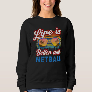 Netball Player Netball Coach With Netball Sweatshirt
