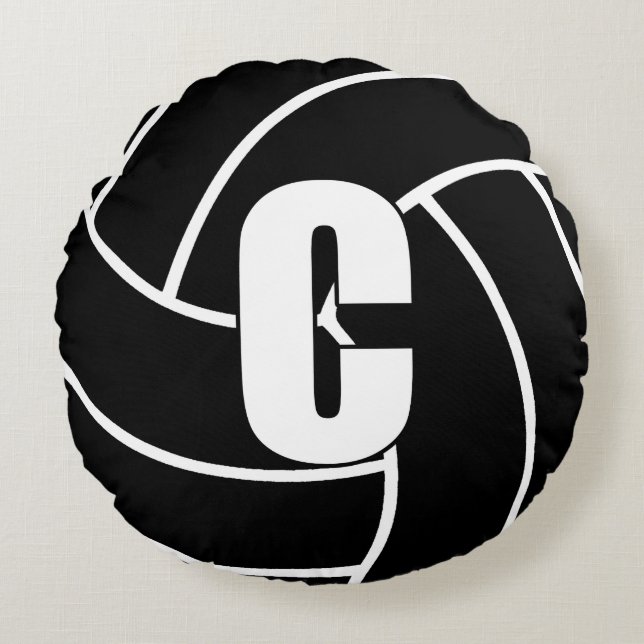Netball Players - Center - C Round Cushion (Front)