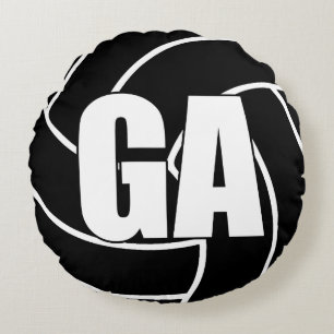 Netball Players - Goal Attack - GA Round Cushion