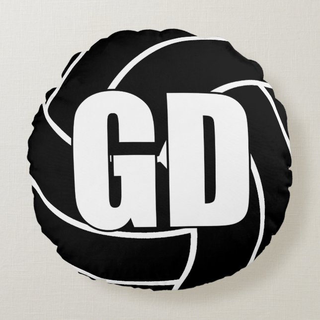 Netball Players - Goal Defense - GD Round Cushion (Front)