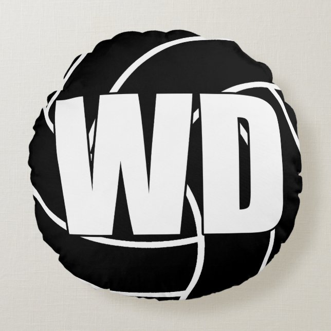 Netball Players - Wing Defense - WD Round Cushion (Front)
