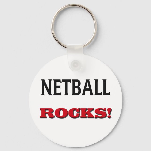 Netball Rocks Key Ring (Front)