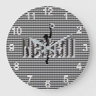 Netball The Game, Large Wall Clock