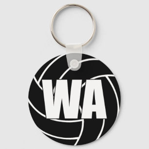 Netball Wing Attack WA Key Ring