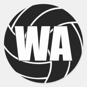 Netball Wing Attack, WA, Netball Team Stickers