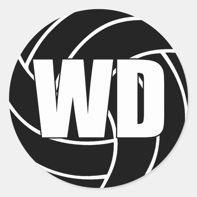 Netball Wing Defence, WD, Netball Team Stickers (Front)