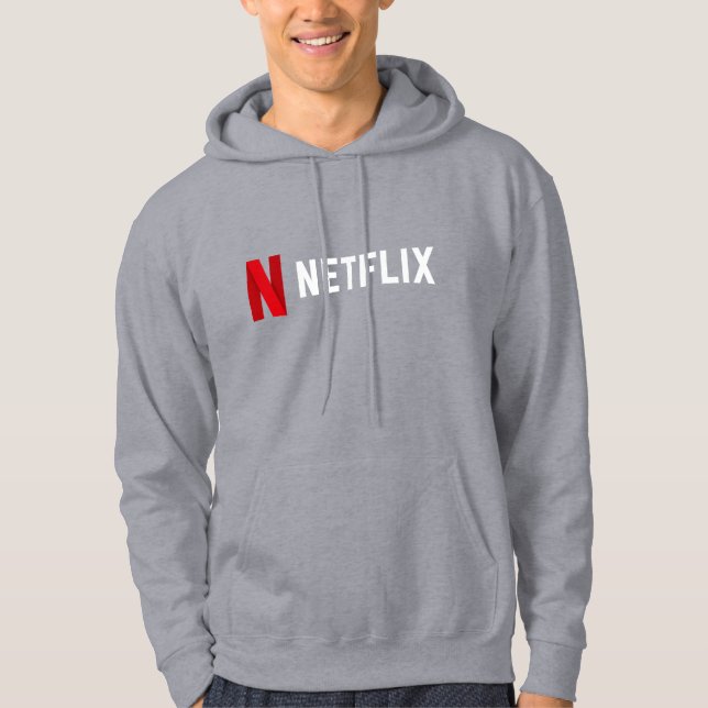 Netflix Logo T-Shirt – Bold Red 'N' Streaming Fan  Hoodie (Front)