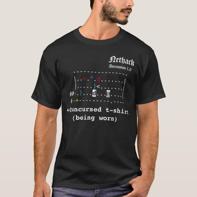 Nethack Ascension 1.0 +0 Uncursed T-shirt (Front)