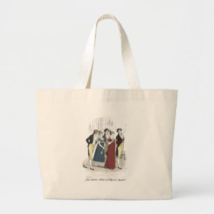 Netherfield Party Arrives - Pride & Prejudice Large Tote Bag