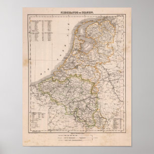Netherland, Belgium Poster